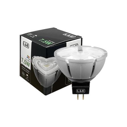 หลอด LED L&E MR16/PAR DIM 12V 36D 7.5 วัตต์ COOL WHITE GU5.3_4