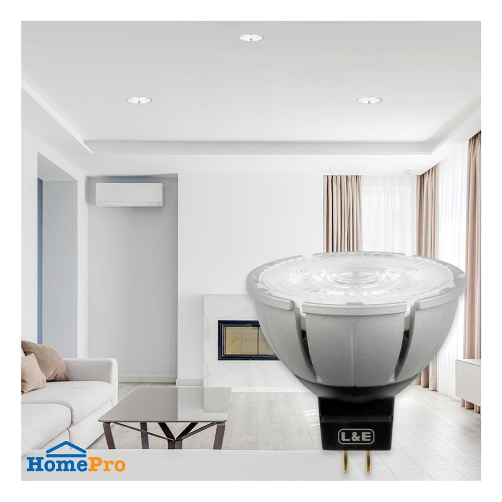 หลอด LED L&E MR16/PAR DIM 12V 10D 7.5 วัตต์ COOL WHITE GU5.3