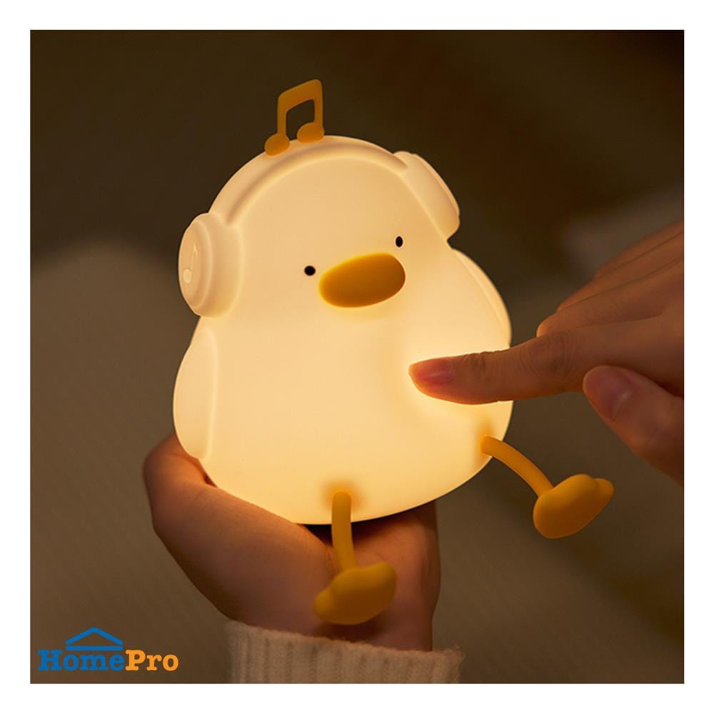 โคมไฟซิลิโคน เป็ดน้อยฟังเพลง MOFII MUSIC DUCK 0.5 วัตต์ ปรับแสง ตั้งเวลาได้ สีขาว