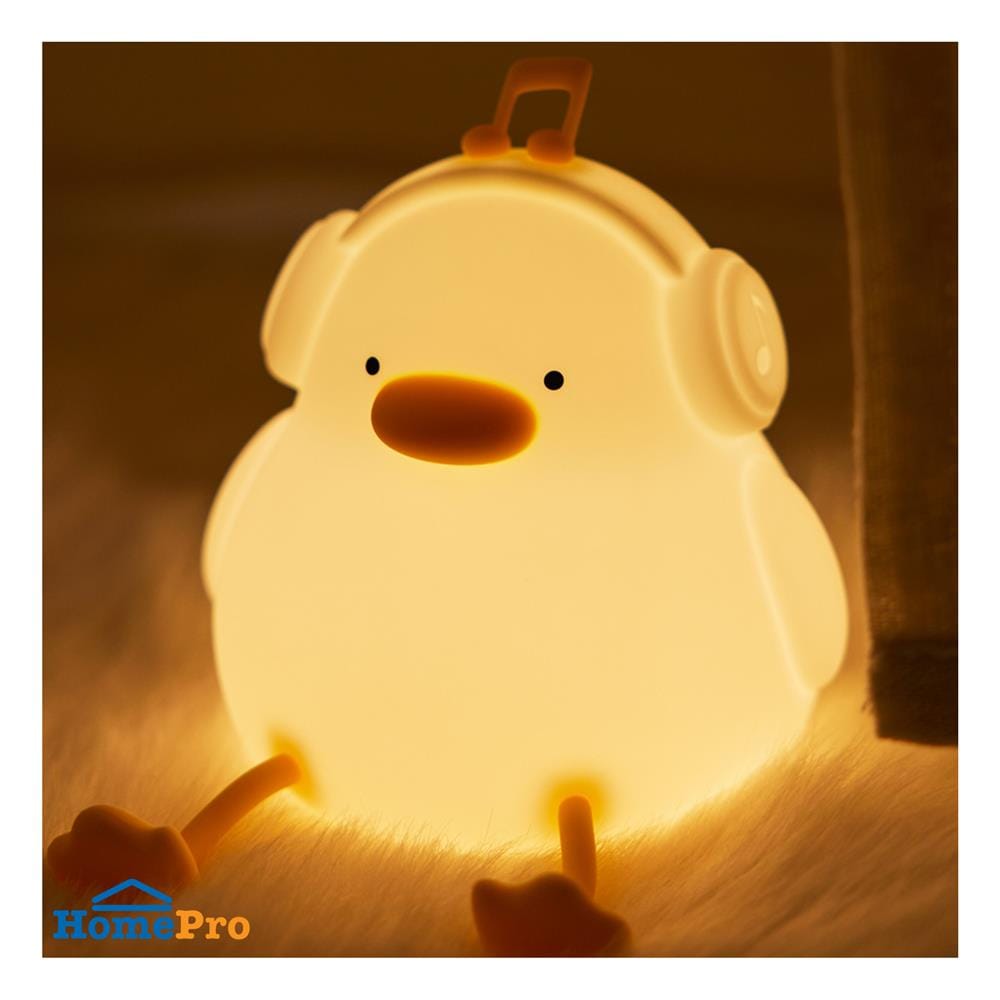 โคมไฟซิลิโคน เป็ดน้อยฟังเพลง MOFII MUSIC DUCK 0.5 วัตต์ ปรับแสง ตั้งเวลาได้ สีขาว