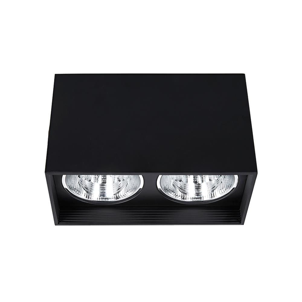 ดาวน์ไลท์ BEC SS404-2L 10.5 นิ้ว สีดำ เหลี่ยม