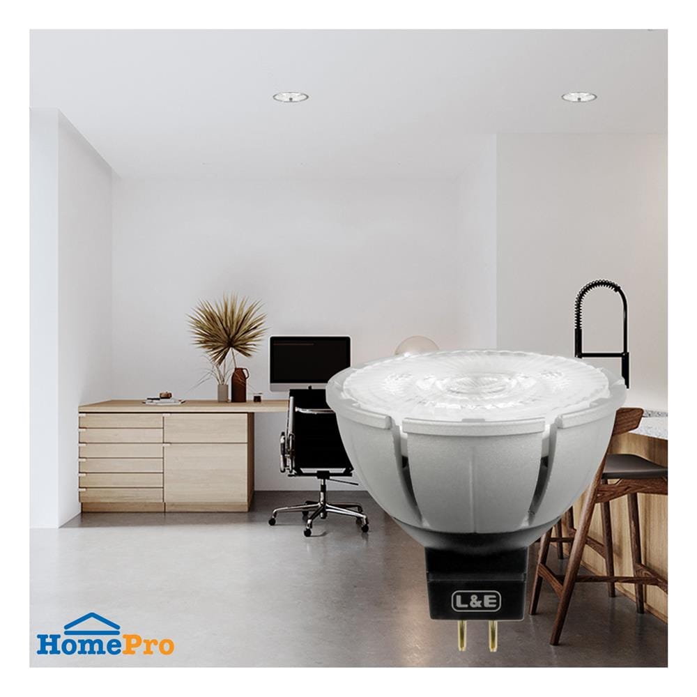 หลอด LED L&E MR16/PAR DIM 12V 24D 7.5 วัตต์ COOL WHITE GU5.3