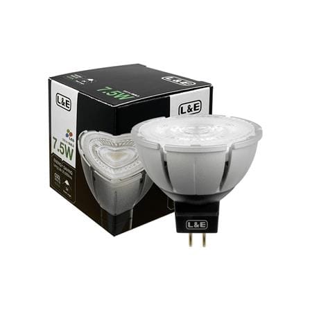 หลอด LED L&E MR16/PAR DIM 12V 24D 7.5 วัตต์ COOL WHITE GU5.3_4