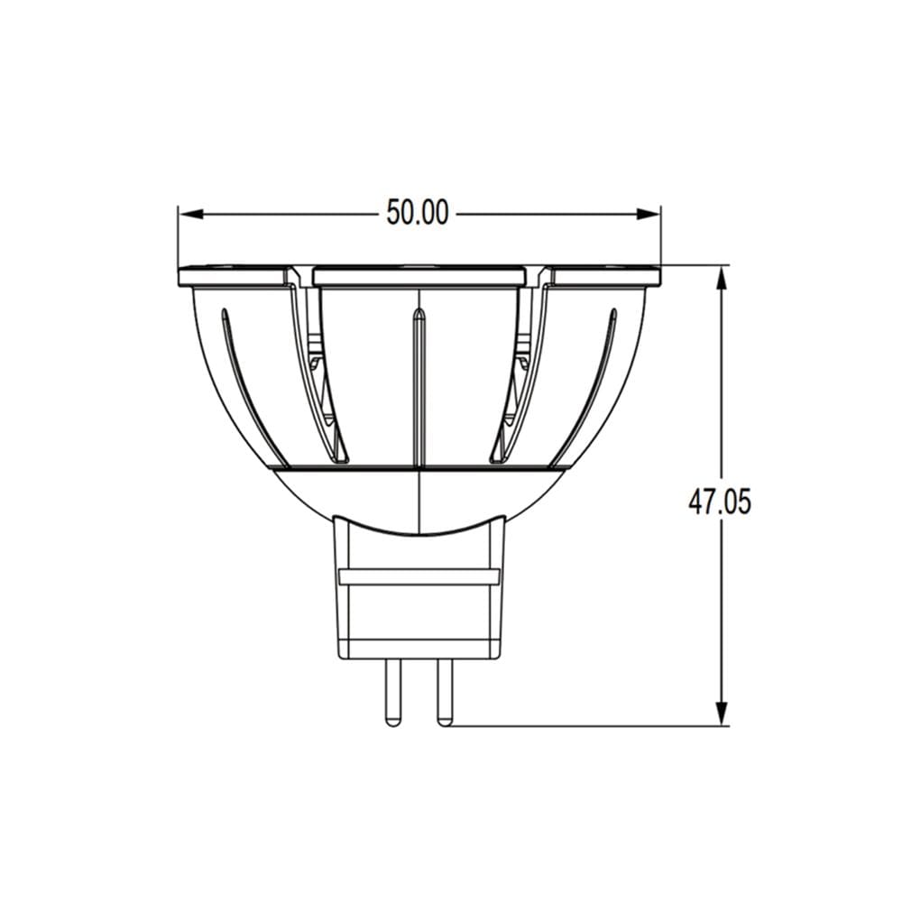 หลอด LED L&E MR16/PAR DIM 12V 60D 7.5 วัตต์ WARM WHITE GU5.3