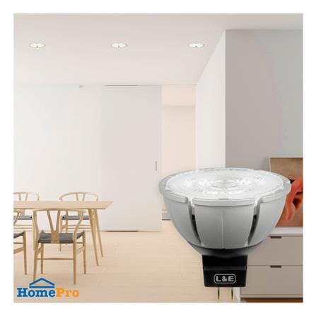 หลอด LED L&E MR16/PAR DIM 12V 60D 7.5 วัตต์ COOL WHITE GU5.3_5