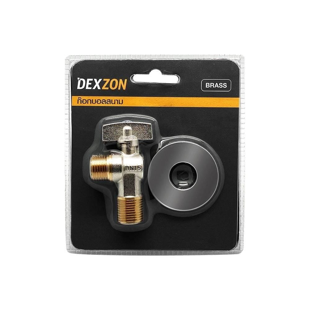 มินิบอลวาวล์ฉาก DEXZON 1/2 นิ้ว สีโครม