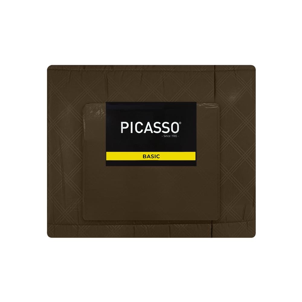 ชุดผ้าปูที่นอน 6 ฟุต 6 ชิ้น PICASSO BASIC ENJOY สี BROWN