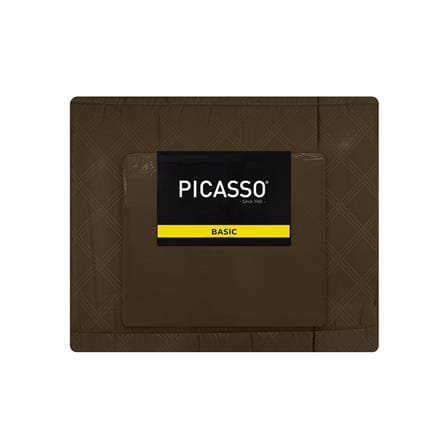 ชุดผ้าปูที่นอน 6 ฟุต 6 ชิ้น PICASSO BASIC ENJOY สี BROWN_5