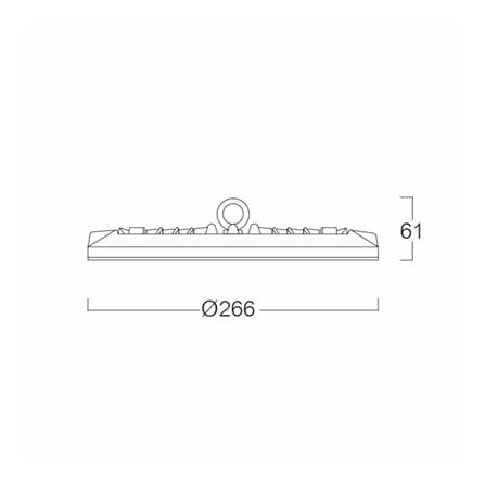 โคมไฮเบย์ LED LUMAX EHBL 100 วัตต์ DAYLIGHT สีดำ_6