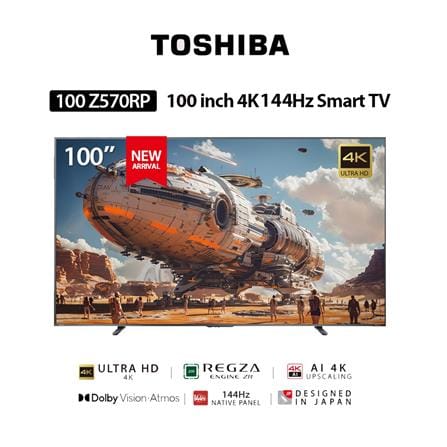 ทีวีคิวแอลอีดี 100 นิ้ว TOSHIBA (4K, QLED, VIDAA) 100Z570RP_3
