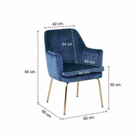 เก้าอี้ทานข้าว SB FURNITURE A-CHISA 19190612 สีน้ำเงิน_9