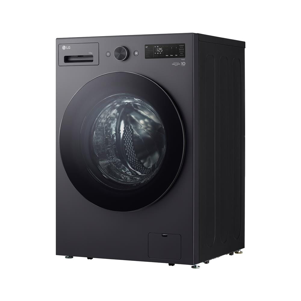 เครื่องซักผ้าฝาหน้า LG F2515SNEG 15 กก. 1100 RPM อินเวอร์เตอร์ สีเทาเข้ม