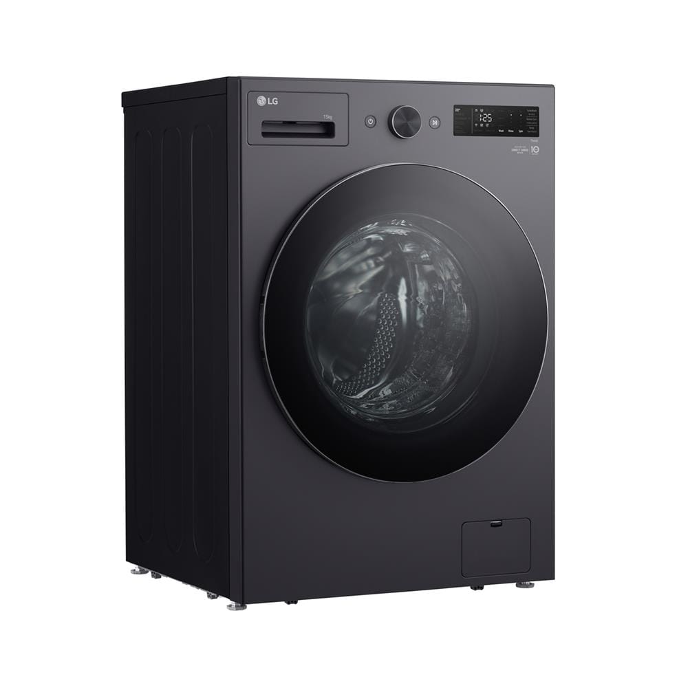เครื่องซักผ้าฝาหน้า LG F2515SNEG 15 กก. 1100 RPM อินเวอร์เตอร์ สีเทาเข้ม