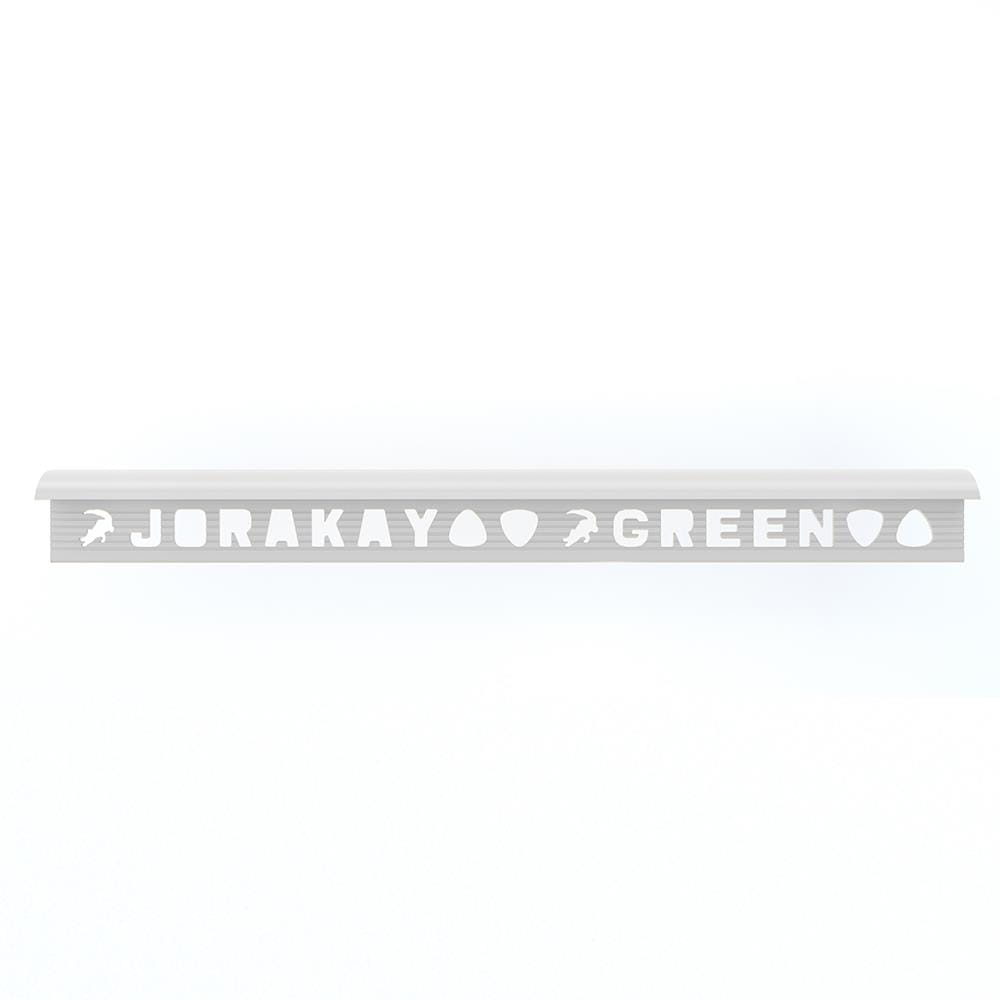 คิ้ว GPVC จระเข้ กรีน 10 มม. 2 ม. สีซิมเพิลไวท์