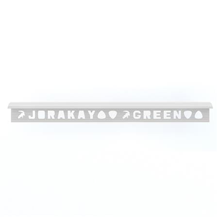 คิ้ว GPVC จระเข้ กรีน 10 มม. 2 ม. สีซิมเพิลไวท์_1
