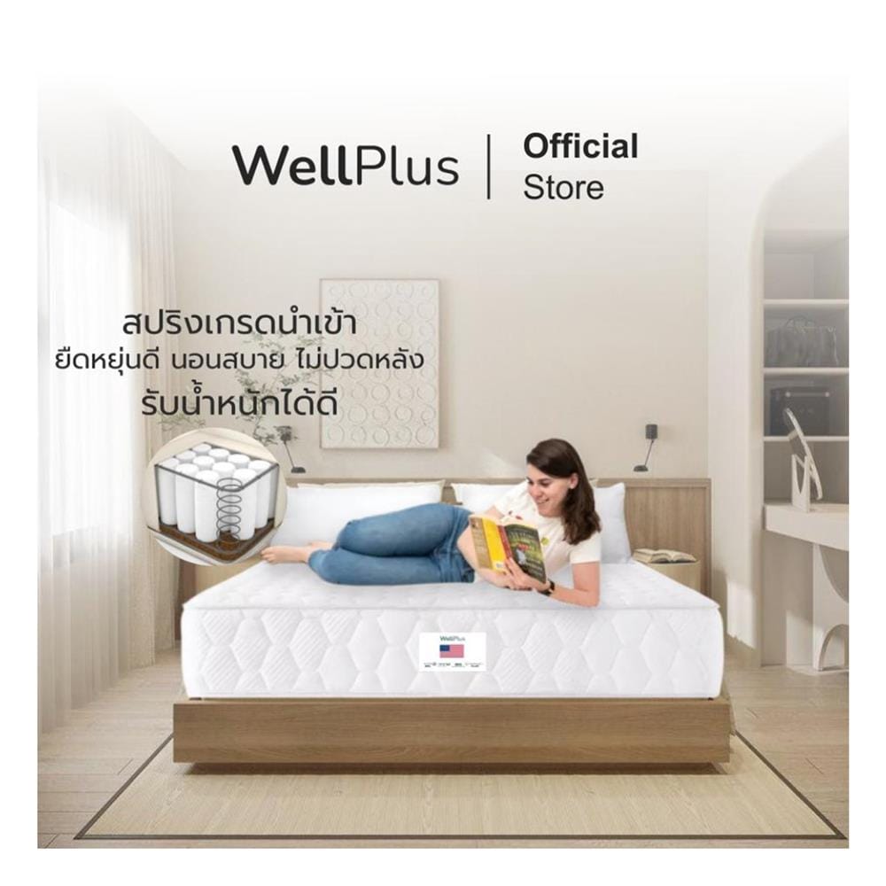 ที่นอนสปริง 6 ฟุต WELLPLUS รุ่น WILLOW