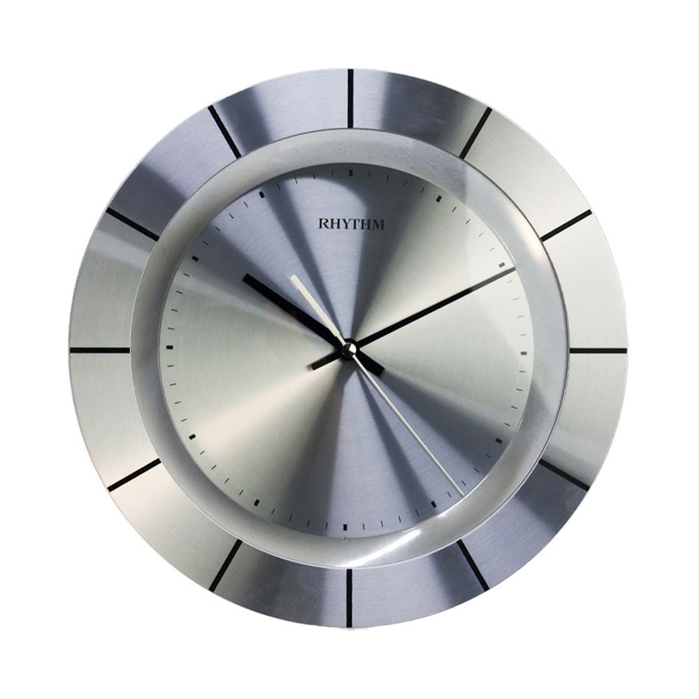 นาฬิกาแขวน RHYTHM CMG141NR19 11.6 นิ้ว สีเงิน