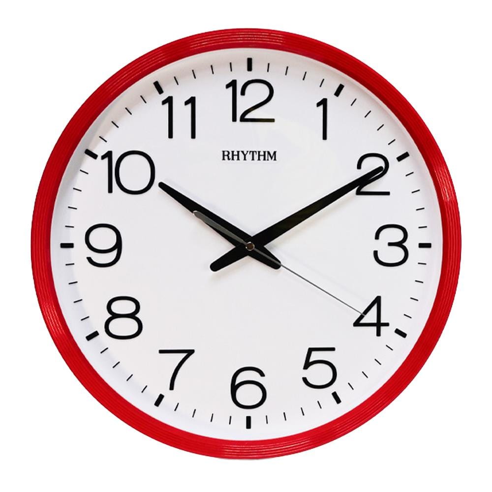 นาฬิกาแขวน RHYTHM CMG494NR01 14.1 นิ้ว สีแดง