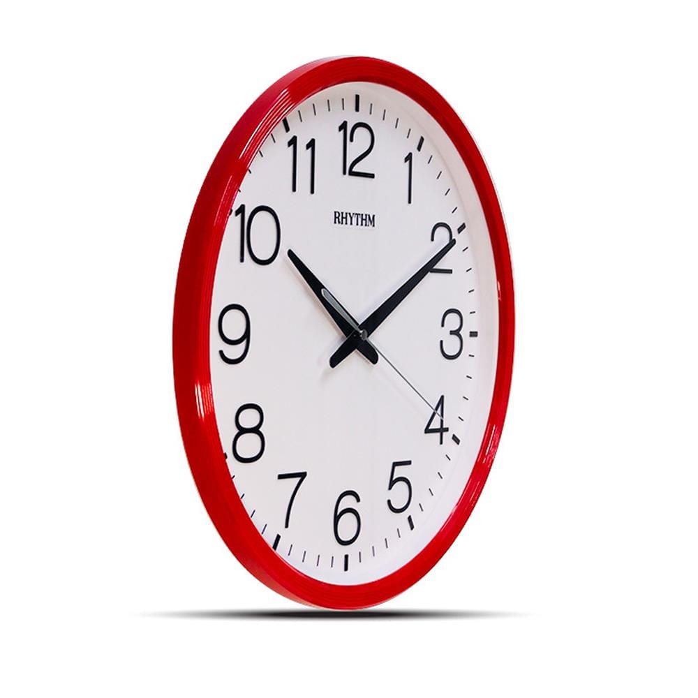 นาฬิกาแขวน RHYTHM CMG494NR01 14.1 นิ้ว สีแดง