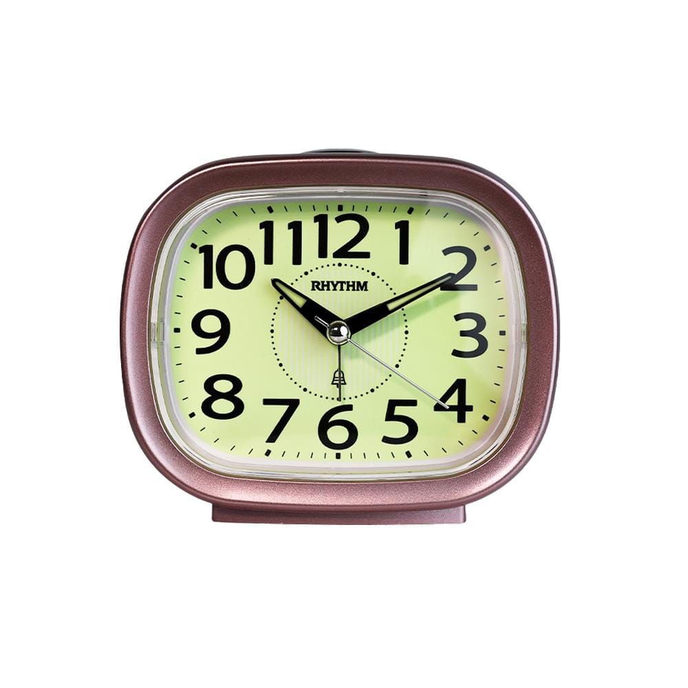 นาฬิกาปลุก RHYTHM CRA846NR13 4.5X3.8 นิ้ว สีชมพู