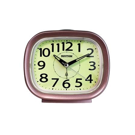 นาฬิกาปลุก RHYTHM CRA846NR13 4.5X3.8 นิ้ว สีชมพู_0