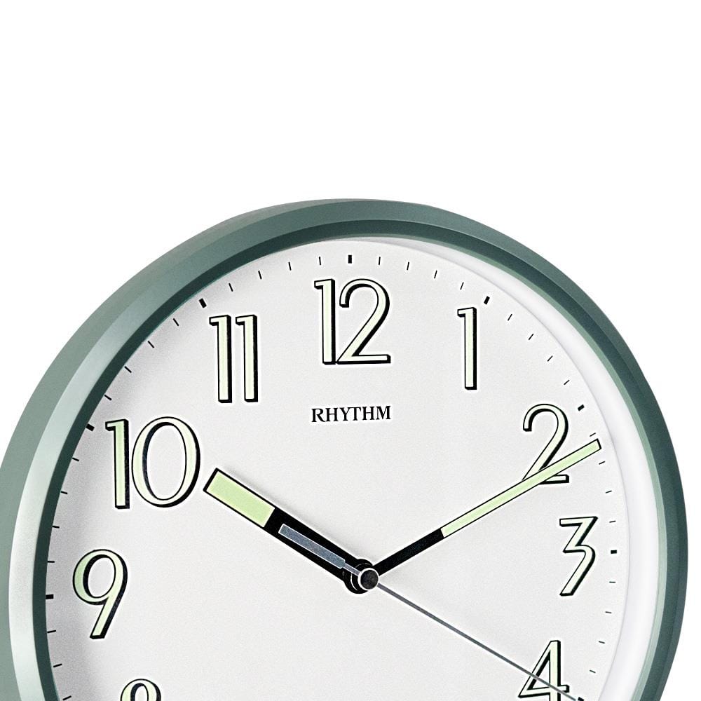 นาฬิกาแขวน RHYTHM CMG727NR05 9.4 นิ้ว สีเขียว