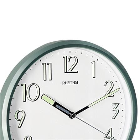 นาฬิกาแขวน RHYTHM CMG727NR05 9.4 นิ้ว สีเขียว_1