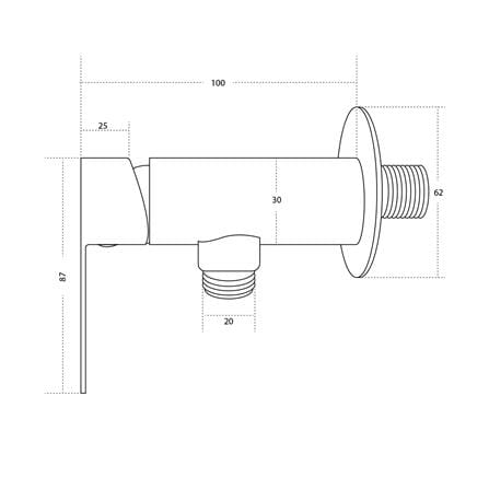 วาล์วฝักบัว 1 ทาง DONMARK GL-2315_3