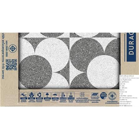 กระเบื้องพื้น 16x16 นิ้ว DURAGRES ฟาร์กัส เทา A 0.96 ตร.ม._1