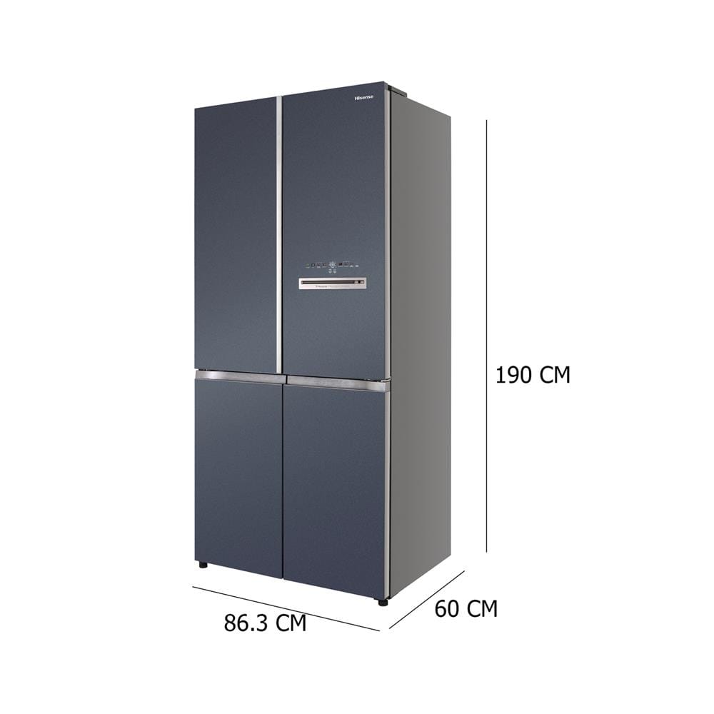 ตู้เย็น MULTI DOOR HISENSE RQ667N4TRUC1 18 คิว สีน้ำเงินเข้ม