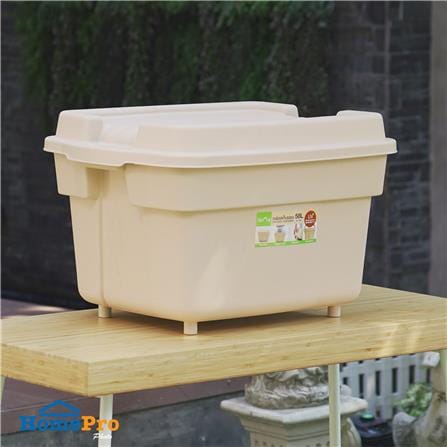 กล่องเก็บของอเนกประสงค์ SPRING 58 ลิตร สีเบจ_7