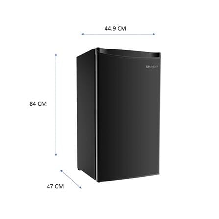ตู้เย็น 1 ประตู SHARP SJ-MB90-B 3.2 คิว สีดำ_6