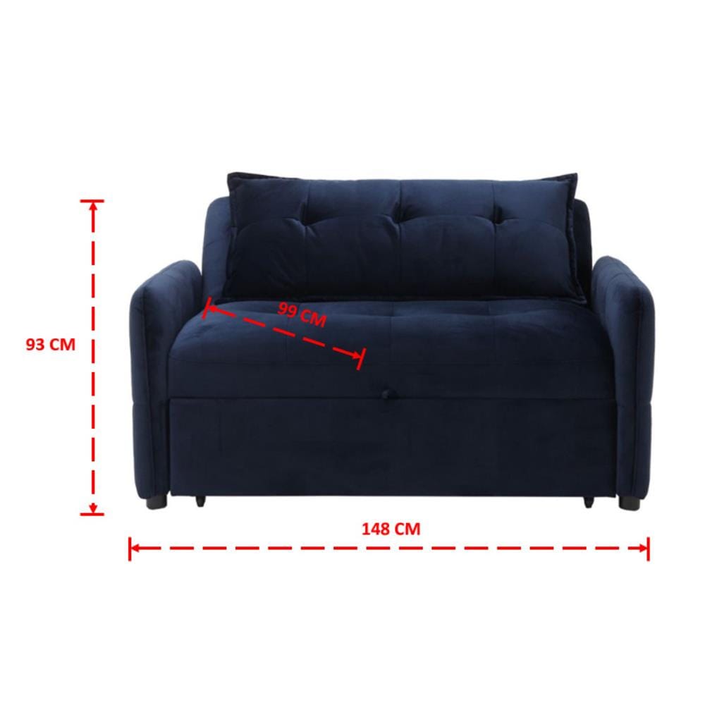โซฟาเบด 2 ที่นั่ง SB FURNITURE UNNA 19236197 สีน้ำเงิน
