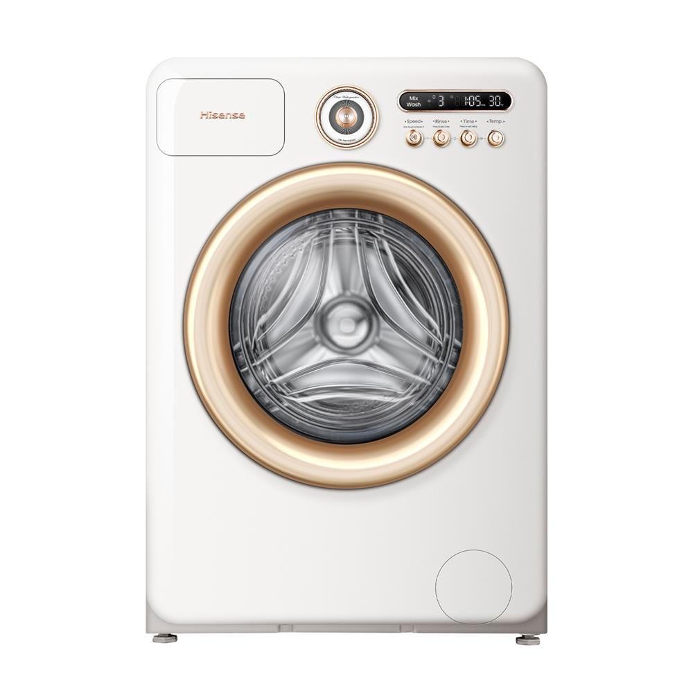 เครื่องซักผ้าฝาหน้า HISENSE WF105R5 10.5 กก. 1400 RPM อินเวอร์เตอร์ สีขาว