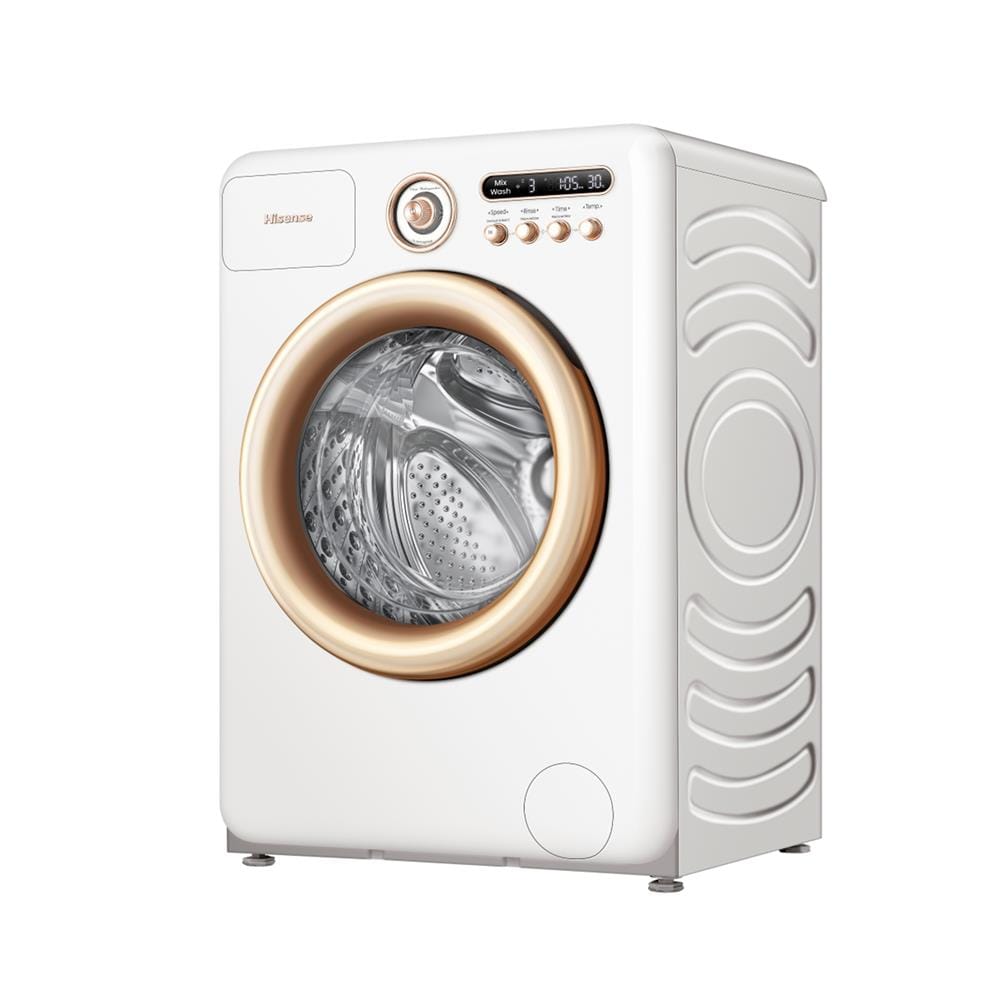 เครื่องซักผ้าฝาหน้า HISENSE WF105R5 10.5 กก. 1400 RPM อินเวอร์เตอร์ สีขาว