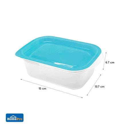 กล่องอาหารผืนผ้า KECH NICK 0.63 ลิตร สีเทอร์ควอยซ์ (แพ็ก 2 ชิ้น)_5