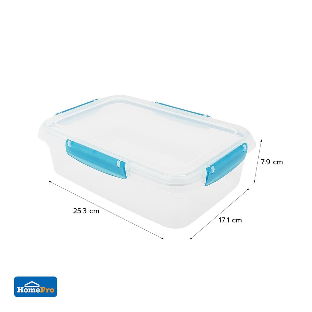 กล่องอาหารผืนผ้า KECH NOBLE 2.2 ลิตร สีเทอร์ควอยซ์