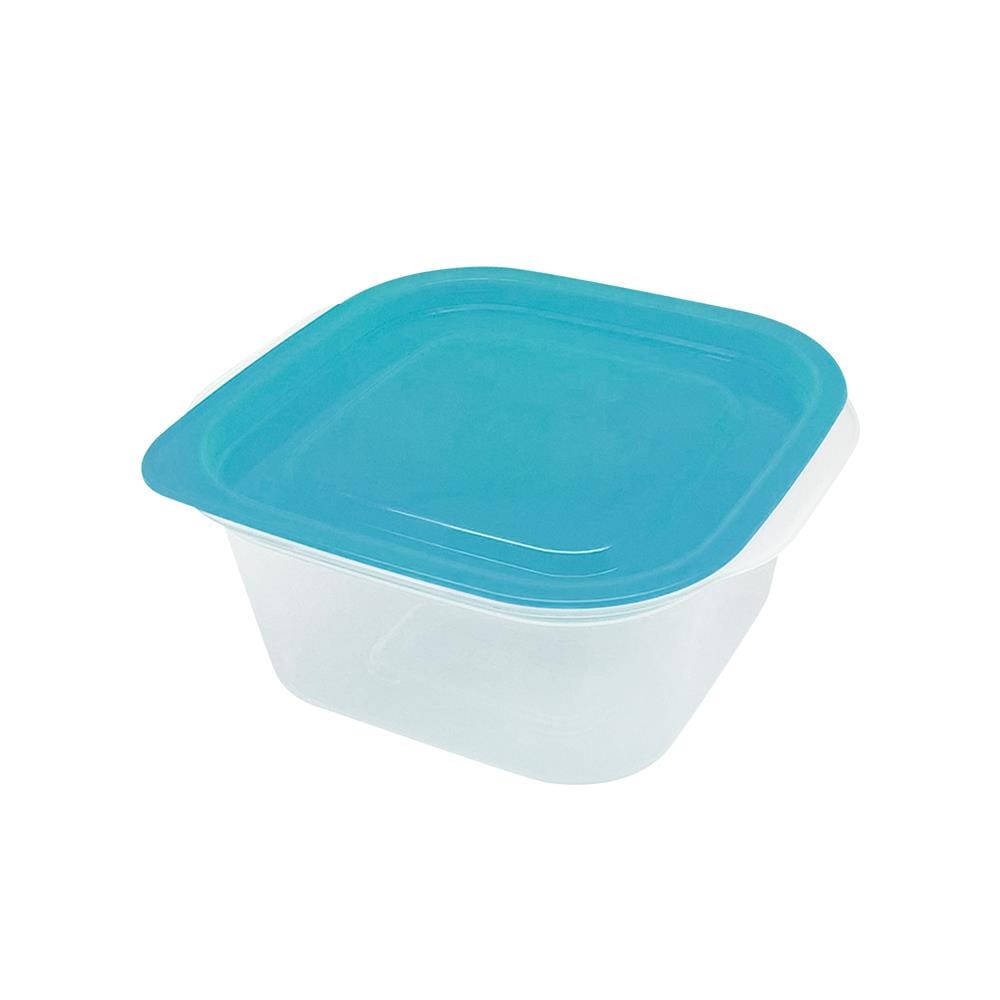 กล่องอาหารจัตุรัส KECH NICK 0.27 ลิตร สีเทอร์ควอยซ์ (แพ็ก 4 ชิ้น)