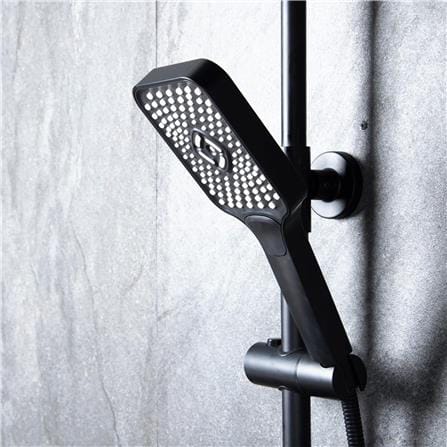 ฝักบัว RAIN SHOWER RASLAND RA F621-F66-BLK สีดำ_3
