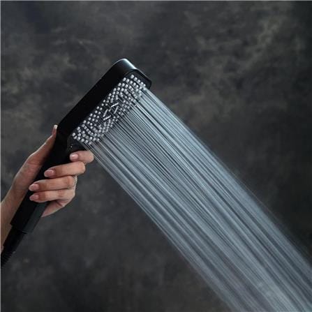 ฝักบัว RAIN SHOWER RASLAND RA F621-F66-BLK สีดำ_8