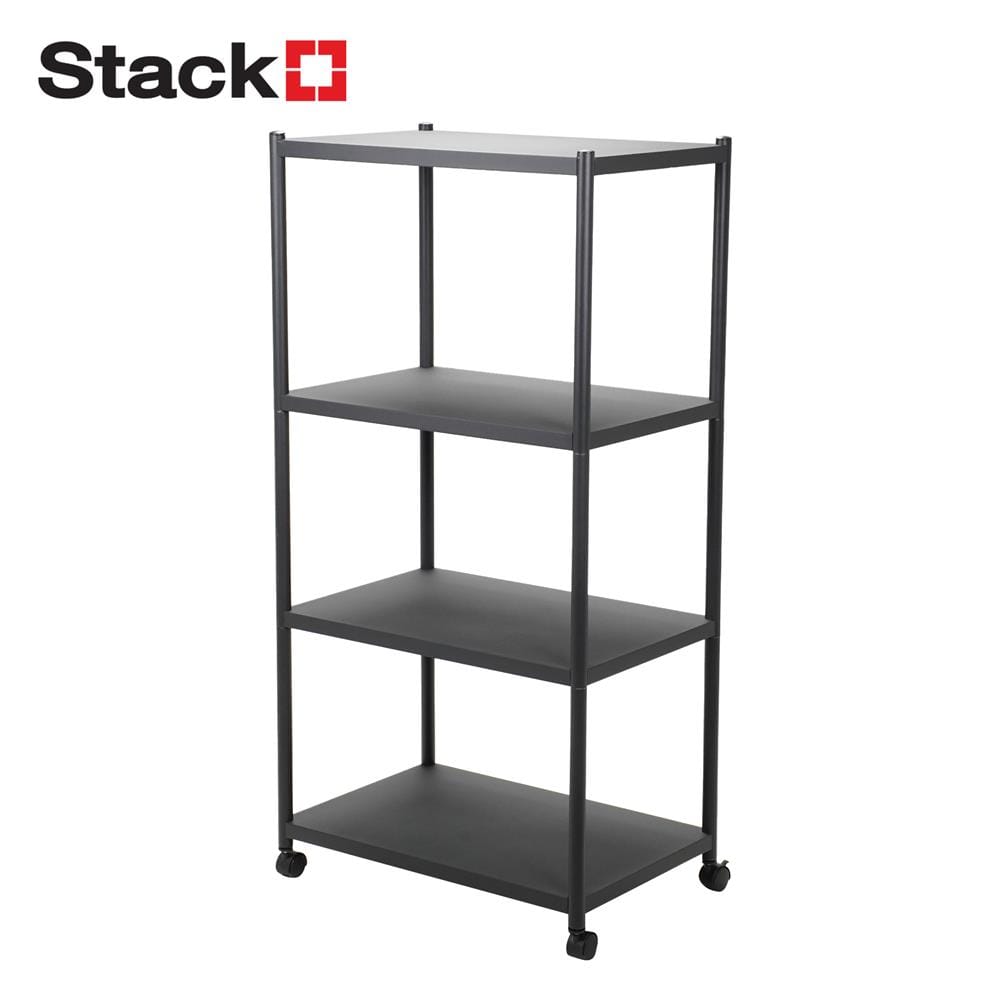 ชั้นวางของ 4 ชั้น STACKO BRISK 60X40X120 ซม. สีดำ_1