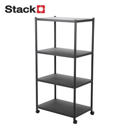 ชั้นวางของ 4 ชั้น STACKO BRISK 60X40X120 ซม. สีดำ_0