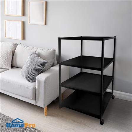 ชั้นวางของ 4 ชั้น STACKO BRISK 60X40X120 ซม. สีดำ_5