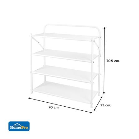 ชั้นวางรองเท้า 4 ชั้น STACKO BRISK 70X23X70.5CM สีขาว_6