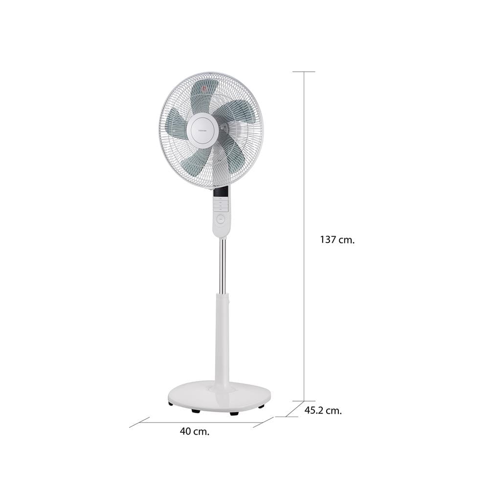 พัดลมตั้งพื้น 16 นิ้ว TOSHIBA F-ASC60TH(W) สีขาว