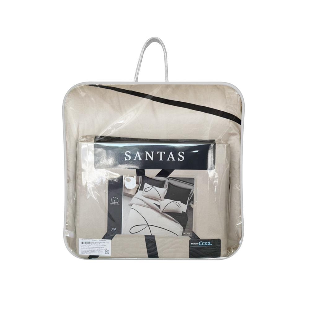ชุดผ้าปูที่นอน 5 ฟุต (ชุด 7 ชิ้น) SANTAS COTTON USA สี DALLIANCE BI
