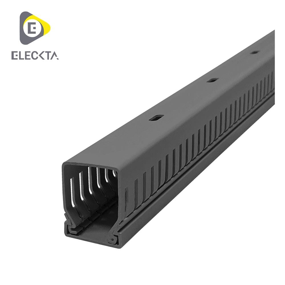 รางเก็บสายไฟวายดักส์ ELECKTA 40X30 มม. 2 ม. สีเทา