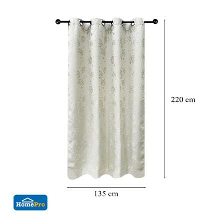 ผ้าม่าน EYELET HOME LIVING STYLE FLY UV 135X220 ซม. สีครีม_6