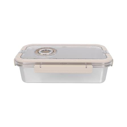 กล่องอาหารสเตนเลส มีหู 3.6 ลิตร KECH MERCURY สีเบจ_2