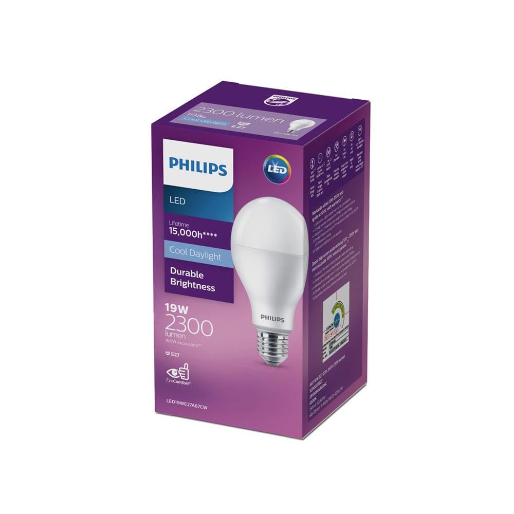หลอด LED PHILIPS A67 19 วัตต์ DAYLIGHT E27
